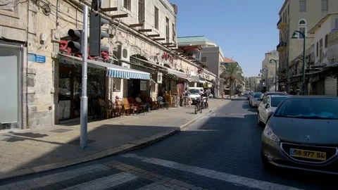 Streets in old jaffa Video stock 94921186