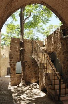 The streets of Old Jaffa Stock Photos