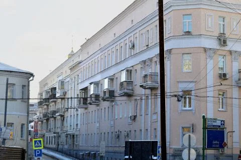 Streets of old Moscow Stock Photos