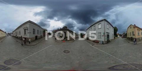 Streets of Oldtown Fredrikstad Stock Photos