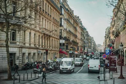 Streets of paris Stock Photos