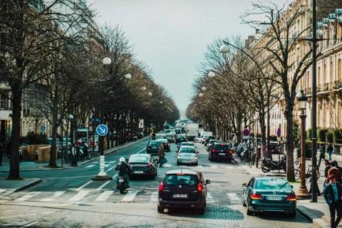 Streets of paris Stock Photos