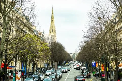 Streets of paris Stock Photos