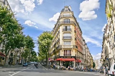Streets of Paris Stock Photos