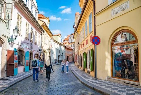 The streets of Prague. 스톡 사진