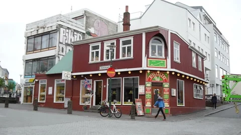 The streets of Reykjavik Stock Footage 40794692
