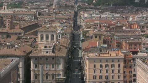 Streets of Rome from Above Video stock 10886963