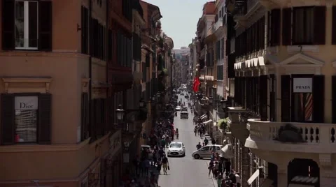 Streets of Rome Video stock 48757434