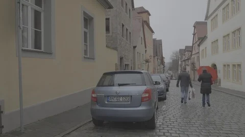 Streets of Rothenburg 4k Stock Footage 124572453