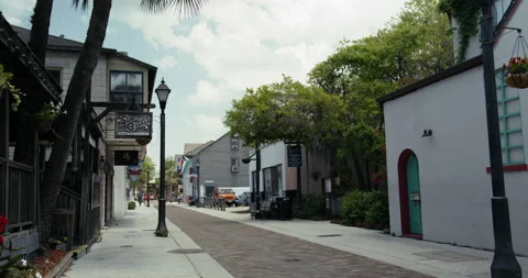 Streets of Saint Augustine Stock Footage 208228918