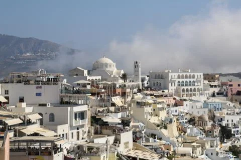 Streets of Santorini Foto stock