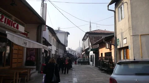 Streets of Sarajevo Video stock 46939099