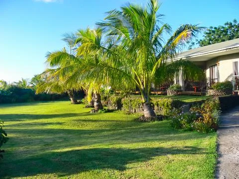 Streets in settlements of Easter Island. Stock Photos