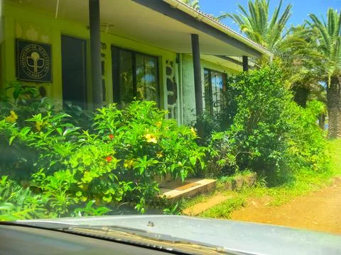 Streets in settlements of Easter Island. Foto stock