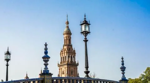 Streets of Sevilla, Spain, are filled with art 스톡 사진
