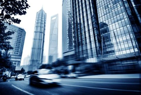 The streets of Shanghai Stock Photos