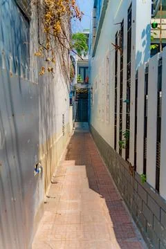 The streets of a small town. Foto stock