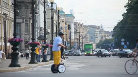 Streets of st. petersburg Stock Footage 10832101