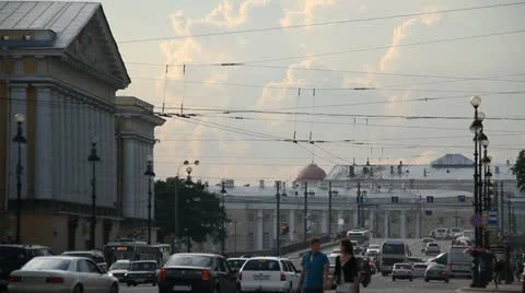 Streets of st. petersburg Stock Footage 10832110