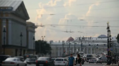 Streets of st. petersburg Stock Footage 10832115