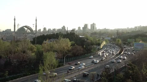 The streets of Tehran Stock Footage 335947780