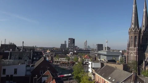 Streets in Tilburg Stock Footage 81957280