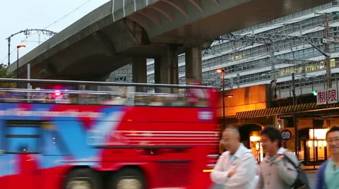 On the streets of Tokyo Stock Footage 42273310