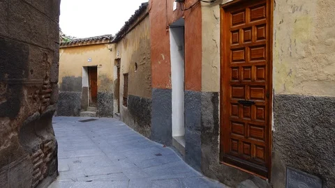 Streets in Toledo, Spain. Stock-Footage 89856120