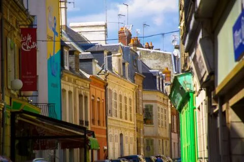 Streets of Trouville Stock Photos