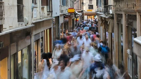 Streets of Venice, Italy Stock Footage 87296001