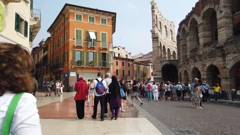 Streets of Verona Stock Footage 120812008