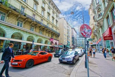 Streets of Vienna,Austria Stock Photos