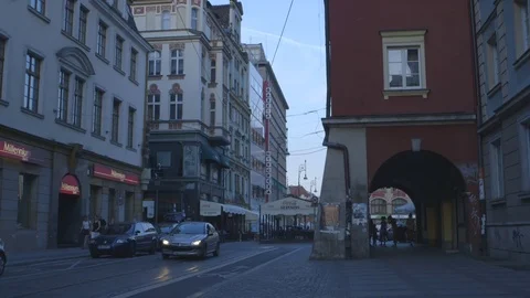 Streets of Wroclaw, Poland Stockbeeldmateriaal 73487702