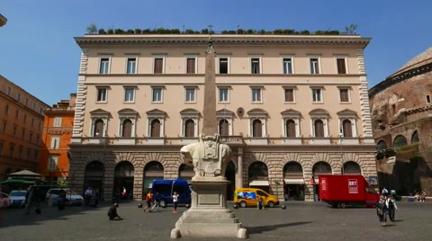 Streetscene in downtown Rome Stock Footage 51892341