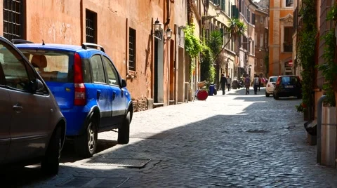 Streetscene in Rome Stock Footage 52227523