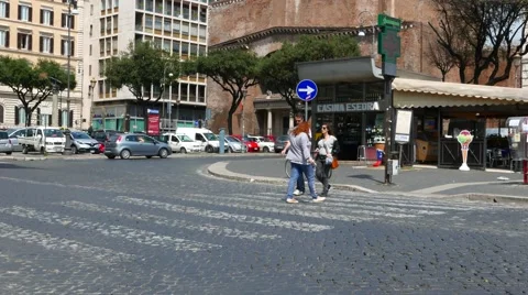 Streetscene in Rome Video stock 63233947