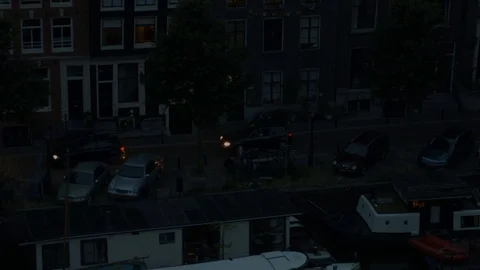 Streetview at night Stock Footage 77514767