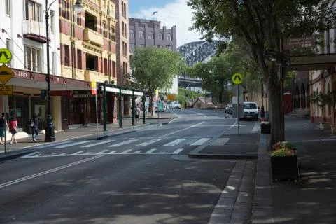 Streetview in the Rocks. Stock Photos