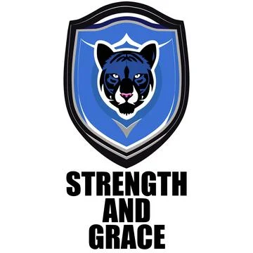Strength and grace Stock Illustration