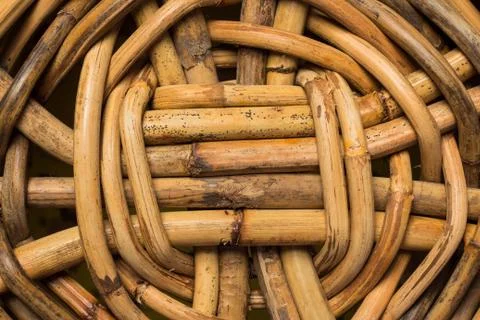 Strength of cane work Stock Photos