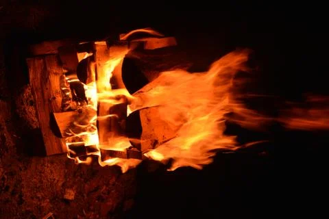 The strength of fire 스톡 사진