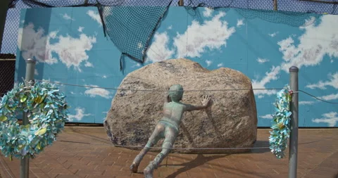 Strength of a Giant’ memorial for Devin McQueen Great Kills Little League Stock Footage 154166868