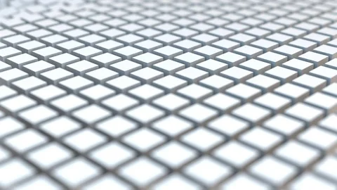 Strength spills rows of cubes and collects them back. seamless loop. Stock Footage 80914303