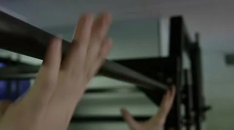 Strength training in the gym on simulators Stock Footage 62365752