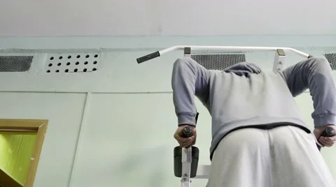 Strength training in the gym on simulators Stock Footage 62366461