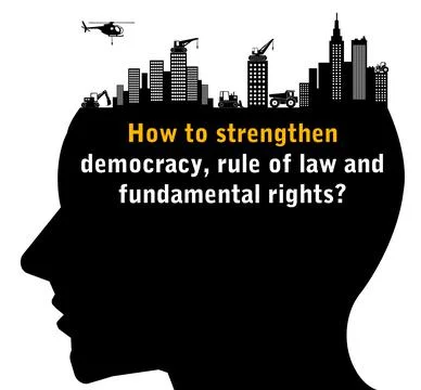 Strengthen democracy Stock Illustration