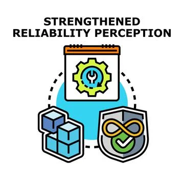 Strengthening reliability perception with continuous service and data prote.. Stock Illustration