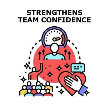 Strengthening team confidence and increasing employee motivation Stock Illustration