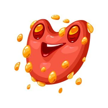 Streptococcus pneumoniae, or pneumococcus is gram-positive, facultative Stock Illustration