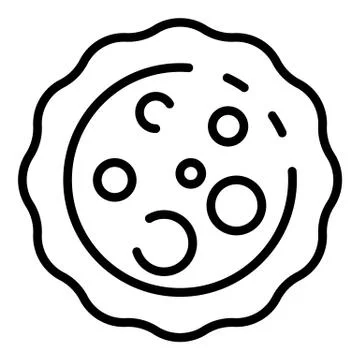 Streptococcus structure icon, outline style Stock Illustration